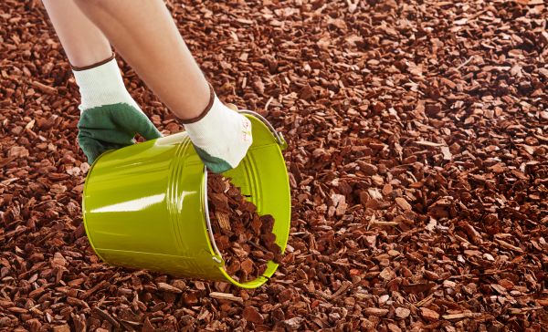 Wood Chip Landscaping in Mckinney