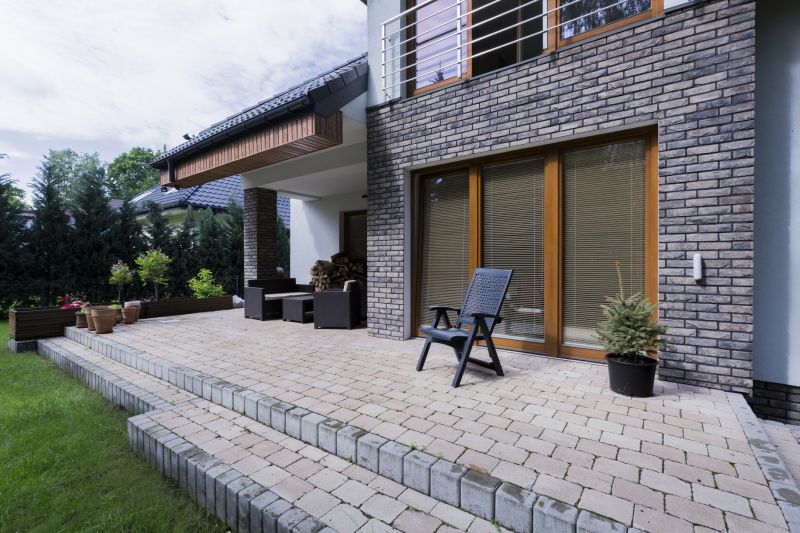 Stylish paver layout